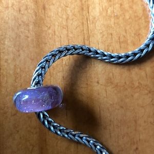 Purple Sparkly Authentic Trollbead